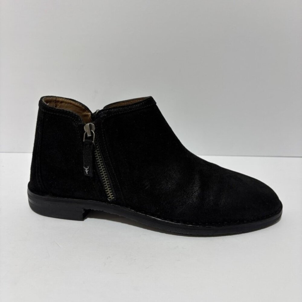 Trask Women’s Aubrey Black Distressed Ankle Bootie, Size 9 M